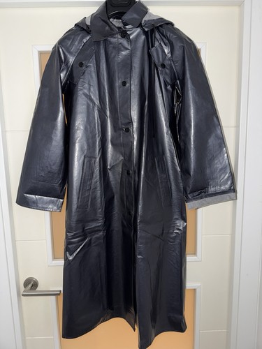 Retro raincoat patent - raincoat,