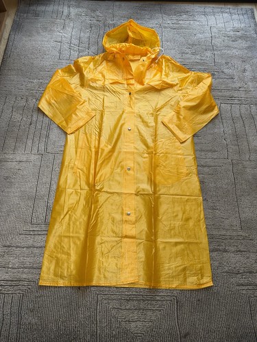 Vintage long pvc raincoat rain - long,