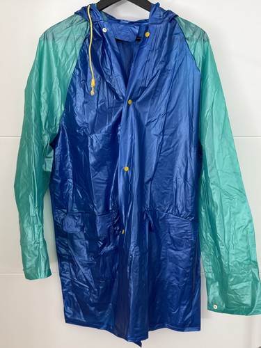 Vintage pvc raincoat rain cape - vintage,