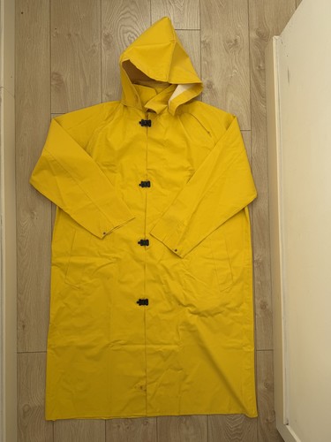 Vintage rubber coat raincoat