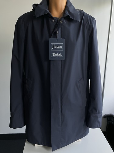 Herno laminar raincoat dark - herno,