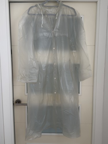 Vintage pvc raincoat rain - c&a,